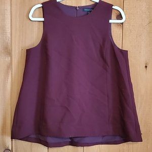 Banana Republic Knit Maroon Sleeveless Top Medium